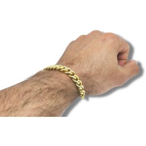 Tornozeleira Ouro 18K Grumet Curta 10,80mm C0710