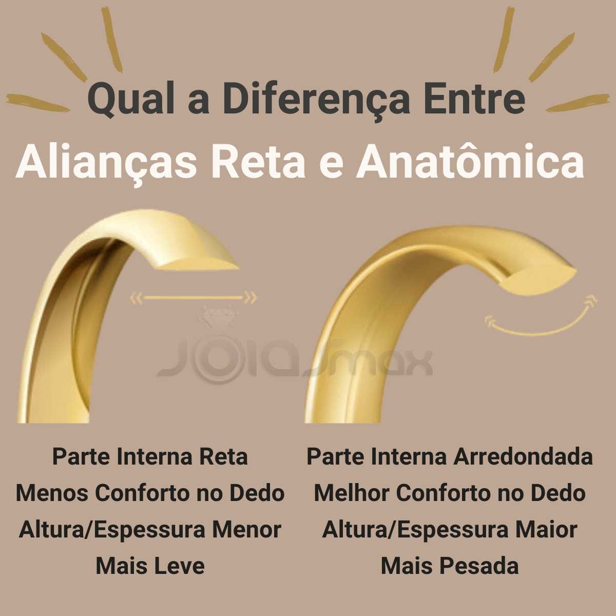 Aliança Ouro 10K com 1 Zircônia 4mm BC901RZ - Imagem 4